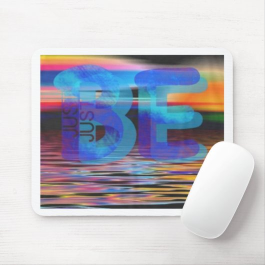 JUST BE引用文マインドフルギフト女性と男性 マウスパッド (マウス)