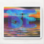 JUST BE引用文マインドフルギフト女性と男性 マウスパッド (正面)