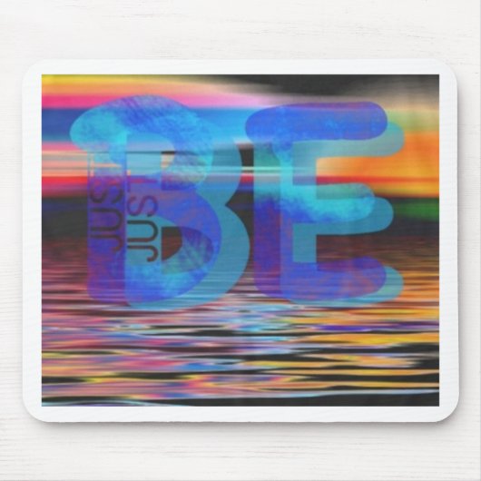 JUST BE引用文マインドフルギフト女性と男性 マウスパッド (正面)