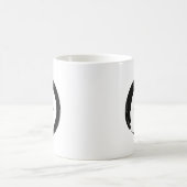 「Just Be」と禅のシンボル コーヒーマグカップ (中央)