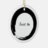 「Just Be」と禅のシンボル セラミックオーナメント (右)