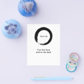 「Just Be」と禅のシンボル チラシ (シングル)