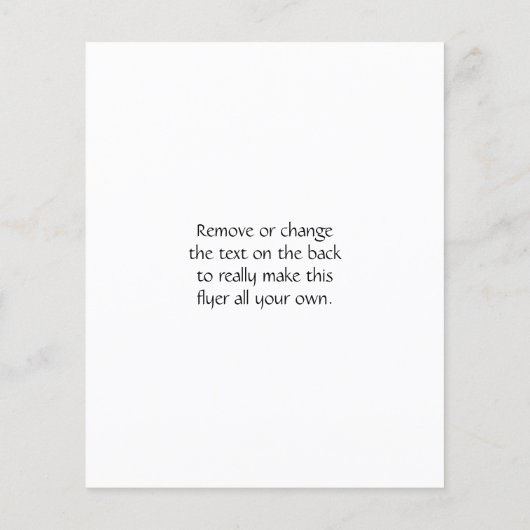 「Just Be」と禅のシンボル チラシ (裏面)