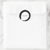 「Just Be」と禅のシンボル ラウンドシール (バッグ)