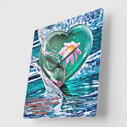 Just be スクエア壁時計 (傾斜)