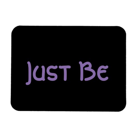 "Just Be"フレーズラベンダーレタリング マグネット (横)