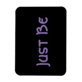"Just Be"フレーズラベンダーレタリング マグネット (縦)