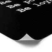 Just Be ポスター (角)