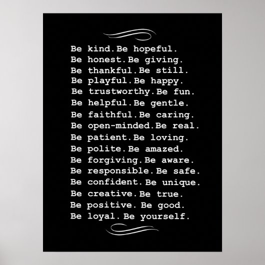 Just Be ポスター (正面)