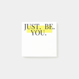 Just Be 感動的 Youタイポグラフィミニマル ポストイット