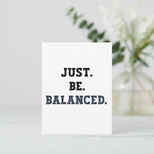 Just Be Balanced – 会計士 – マインドフルネス ポストカード (スタンド正面)
