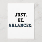 Just Be Balanced – 会計士 – マインドフルネス ポストカード (正面)