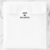 Just Be Balanced – 会計士 – マインドフルネス ラウンドシール (バッグ)