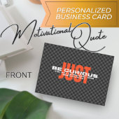 「Just Be Curious」感動的引用文会社 名刺