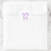 Just Be Sticker1 ラウンドシール (バッグ)