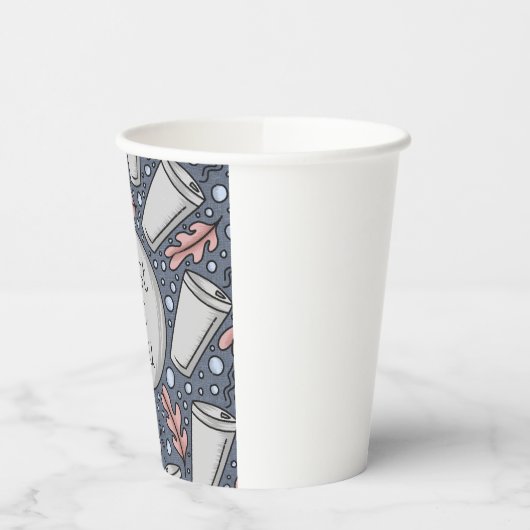 Just be you- hand drawn illustration  紙コップ (左)