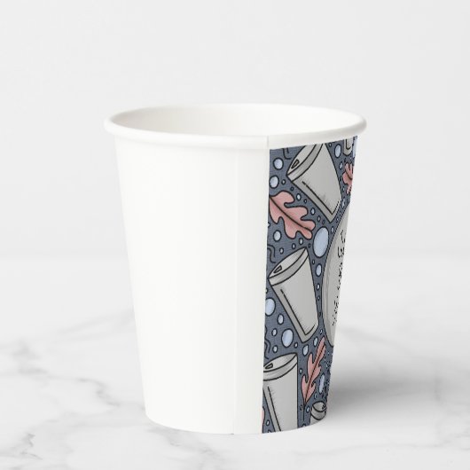 Just be you- hand drawn illustration 紙コップ (右)