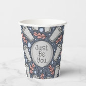 Just be you- hand drawn illustration 紙コップ (正面)