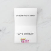 Just Be You T-レックス誕生日 サンキューカード (内部)