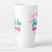 "Just be yourself mug" - best for gift カフェラテマグ (正面)