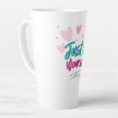"Just be yourself mug" - best for gift カフェラテマグ (左アングル)