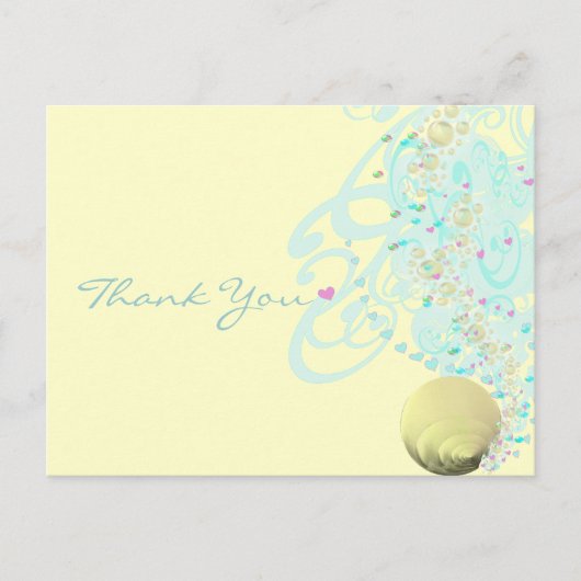 Just Beachy Thank ポストカード (正面)