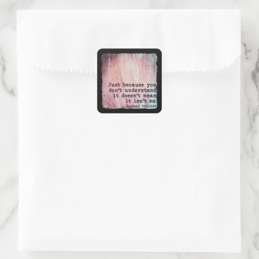 JUST BECAUSE STICKER スクエアシール (バッグ)