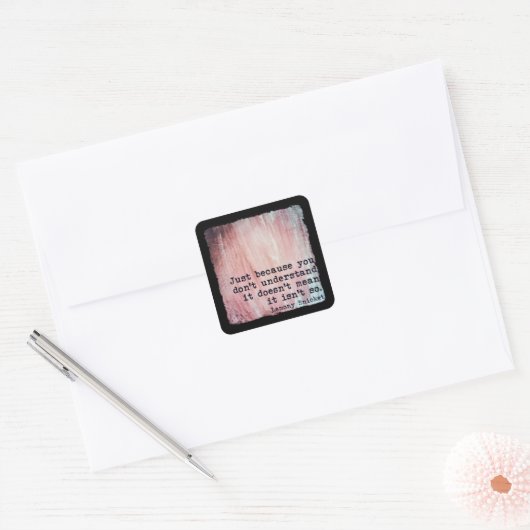 JUST BECAUSE STICKER スクエアシール (封筒)