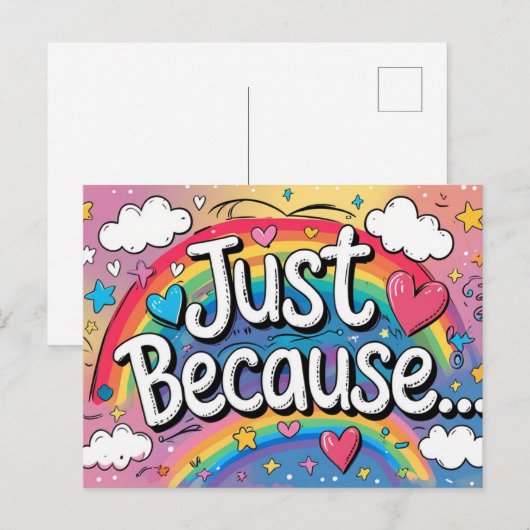 Just Because – Thinking of You Postcard ポストカード (正面/裏面)