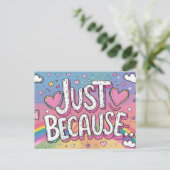 Just Because – Thinking of You Postcard ポストカード (スタンド正面)