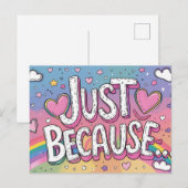 Just Because – Thinking of You Postcard ポストカード (正面/裏面)