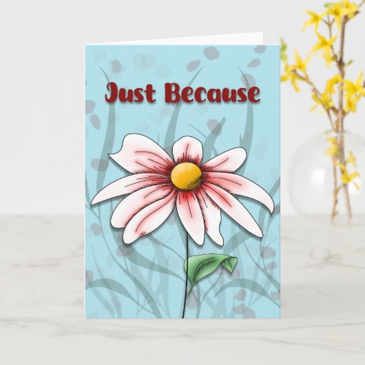 Just Bedaisy カード (黄色い花)