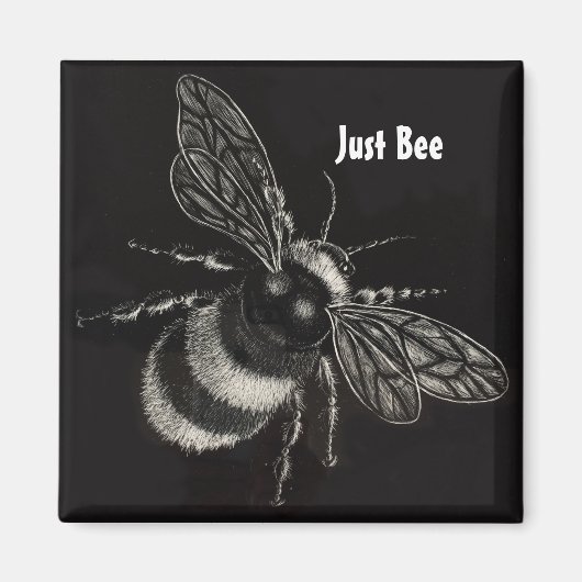 「Just Bee」 マグネット (正面)