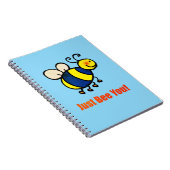 Just Bee You Happy Cartoon Bee ノートブック (右側)