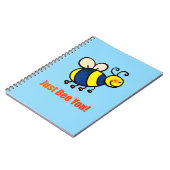 Just Bee You Happy Cartoon Bee ノートブック (左側)