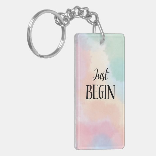 Just Begin キーホルダー (正面左)