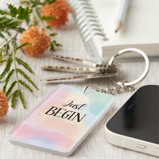 Just Begin キーホルダー (正面右)