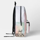Just Begin  プリントバックパック (左)