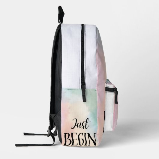 Just Begin プリントバックパック (左)