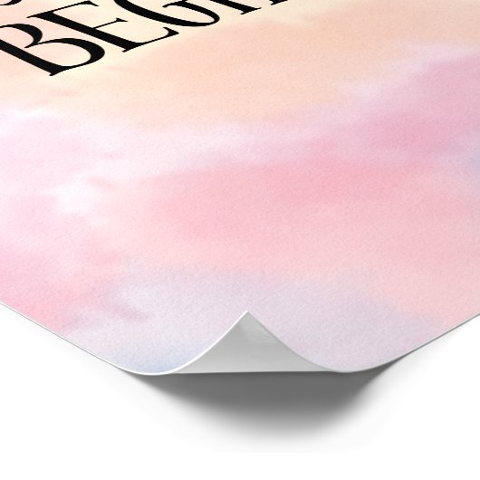 Just Begin ポスター (角)