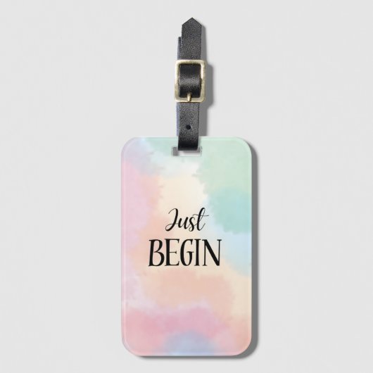 Just Begin ラゲッジタグ (正面縦)