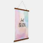 Just Begin 吊り下げ型タペストリー (傾斜あり)