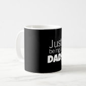 Just being a Dad  コーヒーマグカップ (正面左)