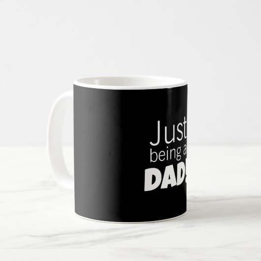 Just being a Dad  コーヒーマグカップ (正面左)