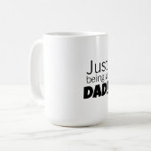 Just being a Dad  コーヒーマグカップ (正面左)