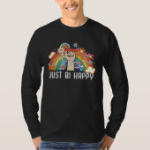 Just Bi Happy Bisexual Pride March Bisexuality LGB Tシャツ (正面)