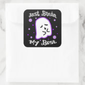 Just Booin My Best Square Sticker スクエアシール (バッグ)