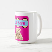 Just Born テディベアデザイン コーヒーマグカップ (正面右)