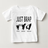 just-brap-black.png ベビーTシャツ (正面)