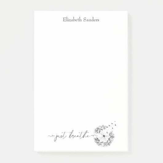 『Just Breage Dandelion in the Wind Script』(Wind Sc ポストイット (正面)